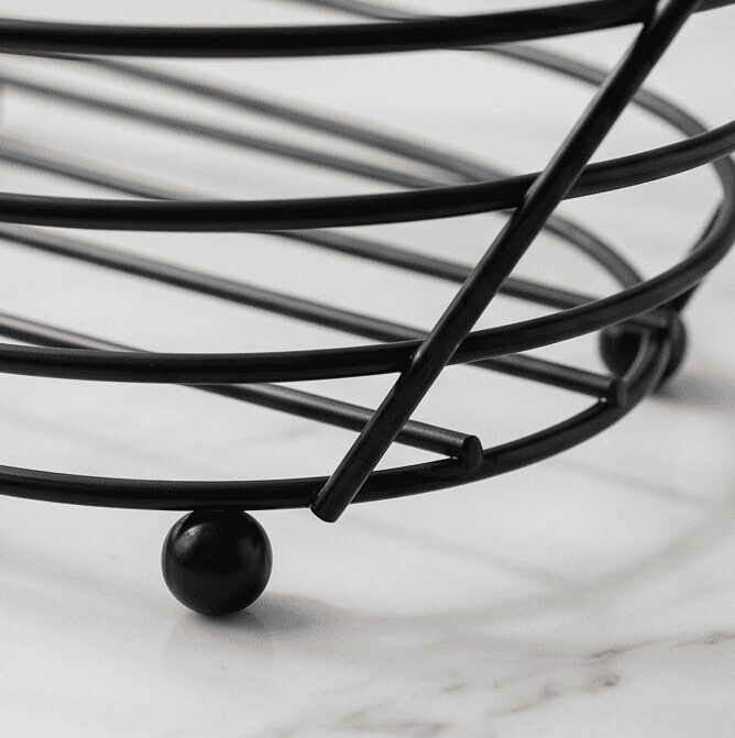 Oval Bread Serving Basket with Metal Base Size 28×20×7 cm
 7