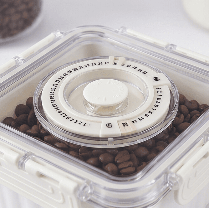 Transparent Food Storage Container with Round Lid for Date Tracking - Small 1