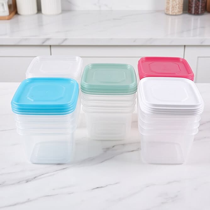 Square Food Storage Container Set - 4 Pieces