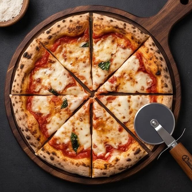 Kitchen Utensil M-Q05 (Wooden Handle Pizza Cutter) 6
