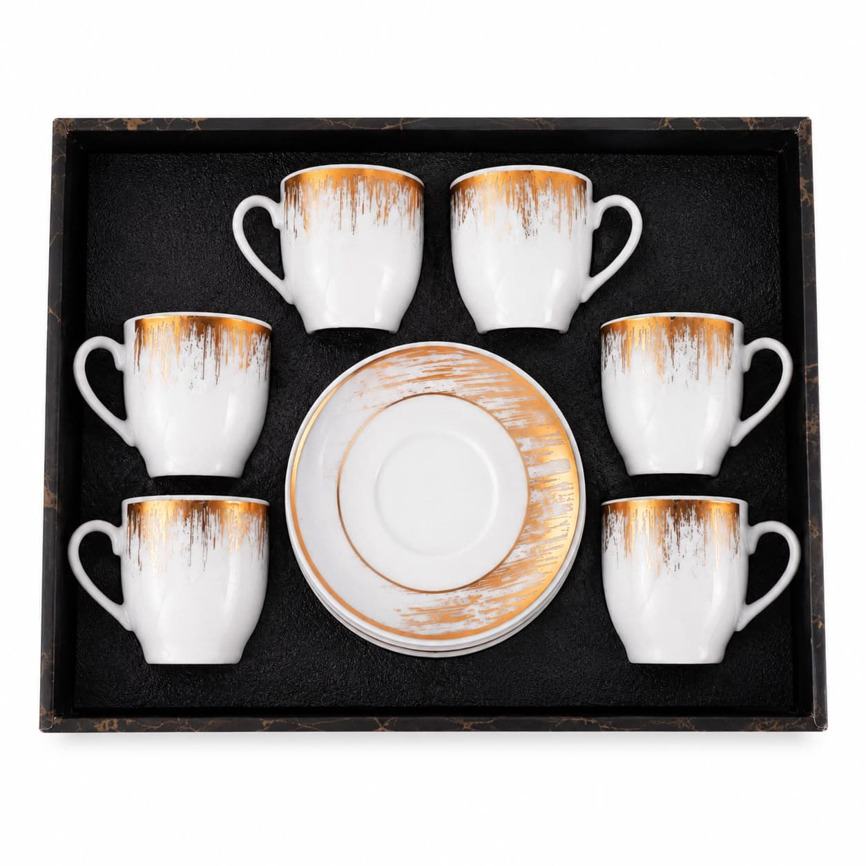 Coffee Cut Set 6Pcs with Saucer 5
