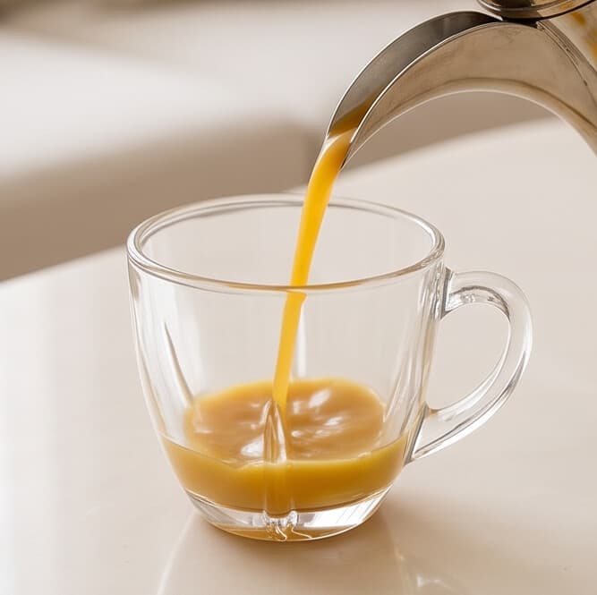 Clear Glass Tea & Coffee Cup with Handle – 175ML 3