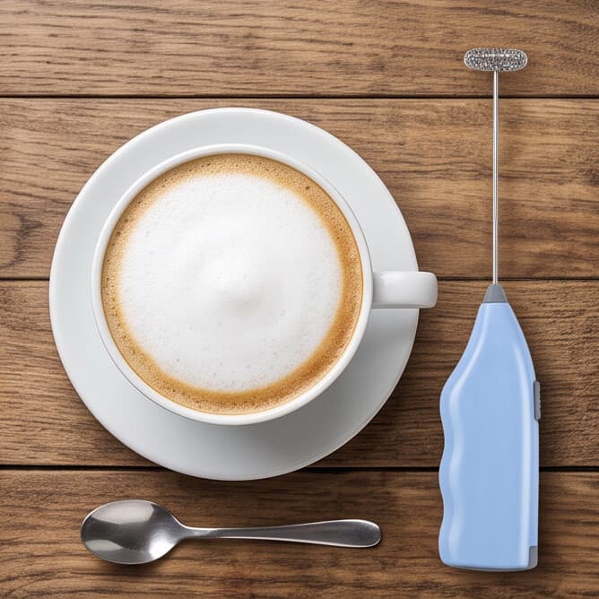 Electric Milk Frother - Sky Blue 2