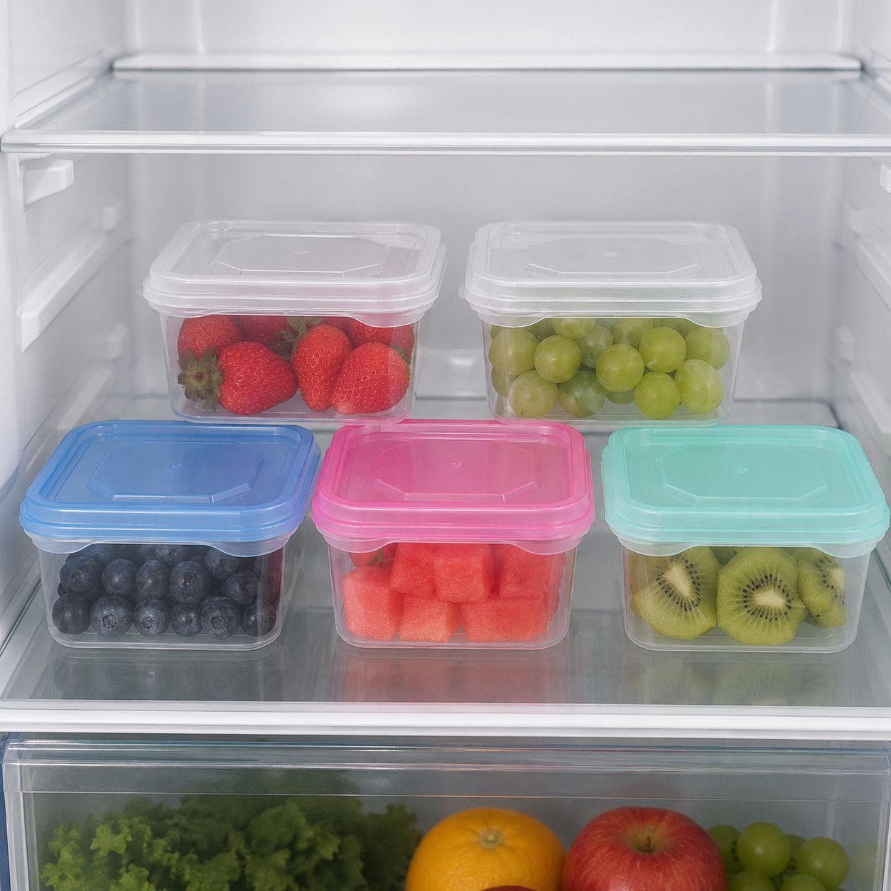 Square Food Storage Container Set - 4 Pieces 5