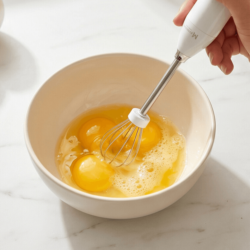 Mini Electric Hand Mixer with Whisk and Stirrer Attachments 7