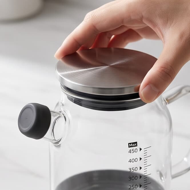 Glass Measuring Kettle 450ml 5