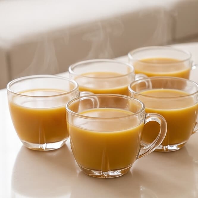 Clear Glass Tea & Coffee Cup with Handle – 175ML 4