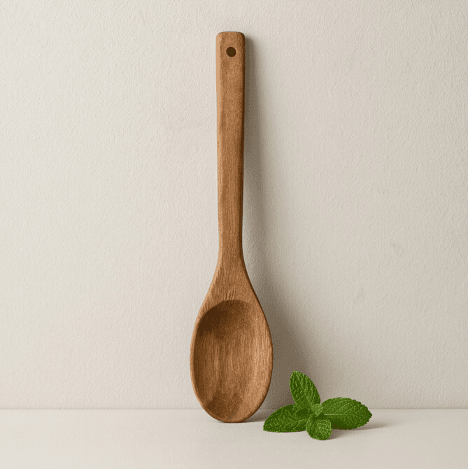 Pointed Wooden Cooking Spoon - 35 cm
