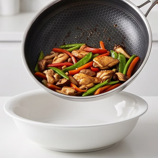 Tri-ply stainless steel pan with a glossy finish, no lid, 1.6L capacity, size 28 × 8 cm. 7