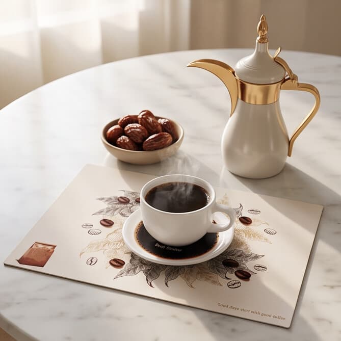 Rectangular PVC Teslin Placemat with Classic Print Size 30×45 cm
 7