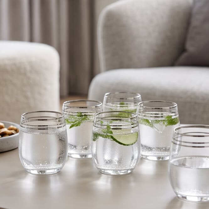 Oval Glass Set 6Pcs 6