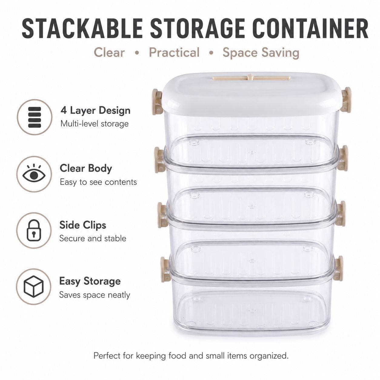 Rectangular Four-Tier Spice Storage Container 6
