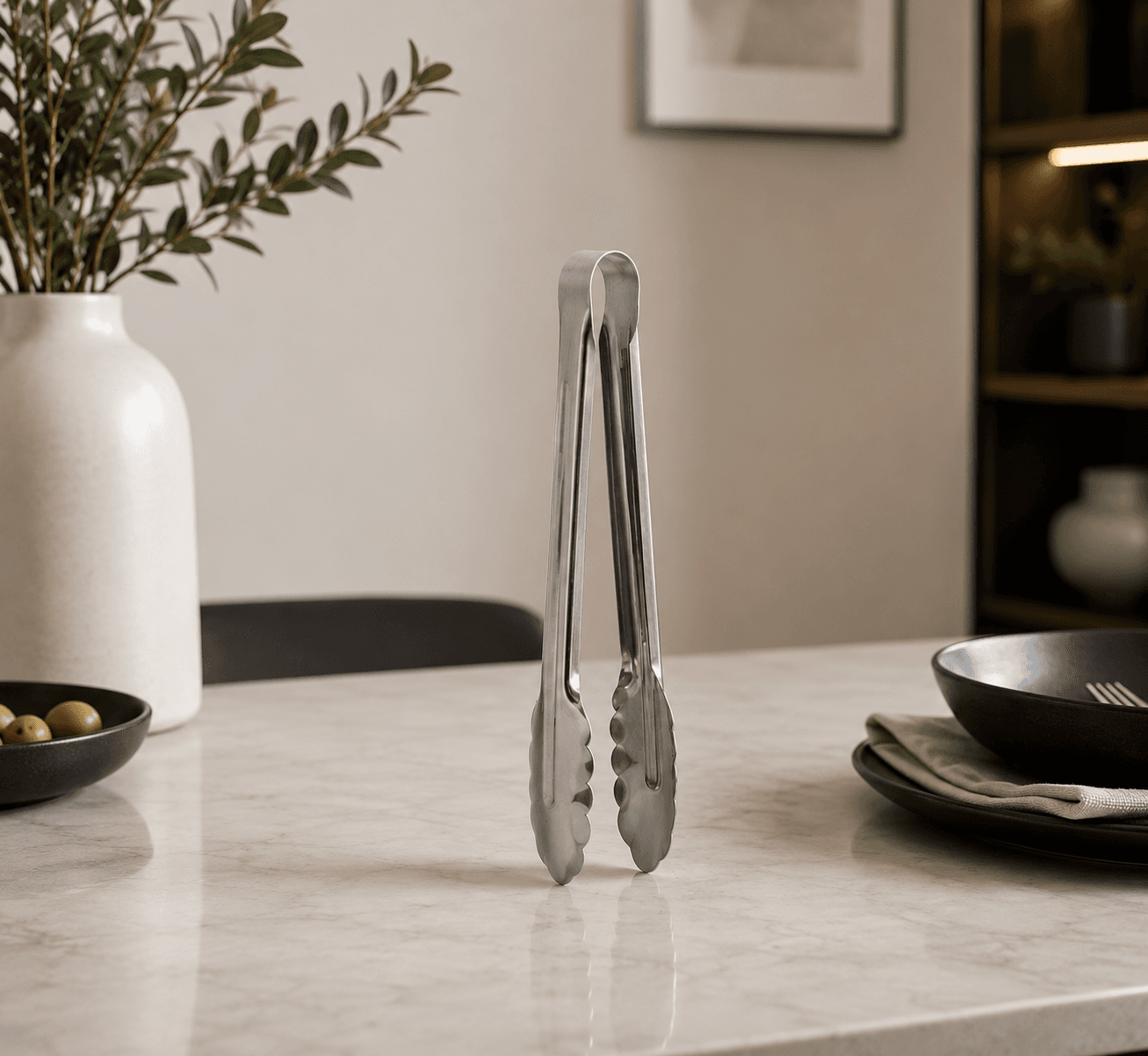 12-Inch Stainless Steel Food Tongs