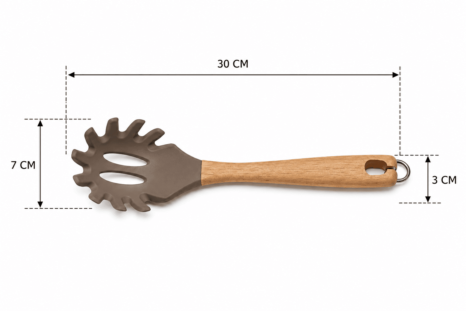 Kitchen Utensil 3202A (Wooden Spaghetti Spoon) 9