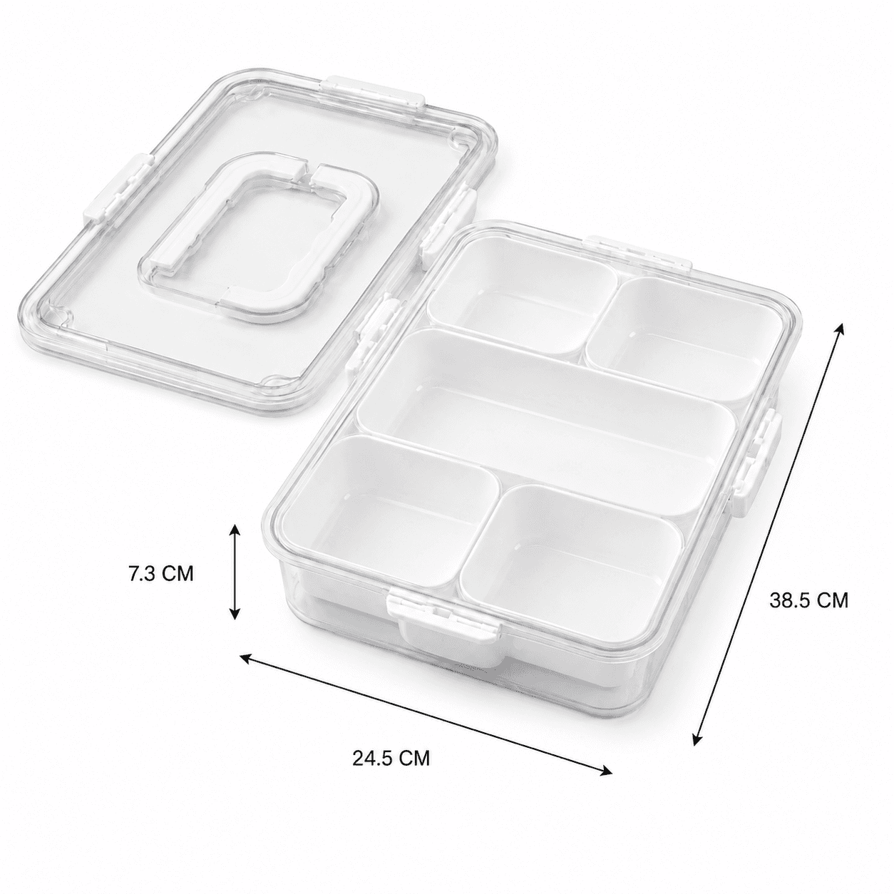 Multi-Compartment Food Container – 5 Sections 7