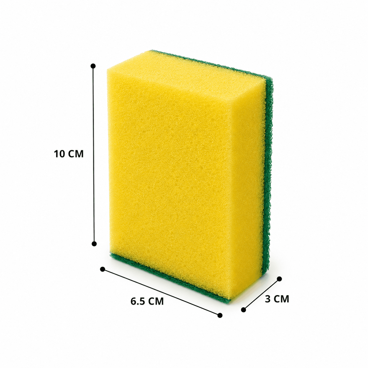 Multicolor Multi-Purpose Cleaning Sponge - 10 Pcs 10