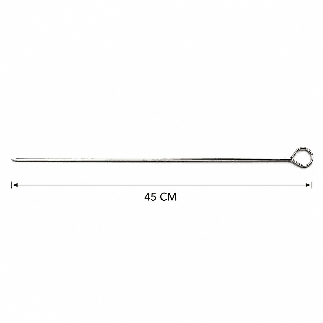 Square Stainless Steel BBQ Skewers - Set of 12 6