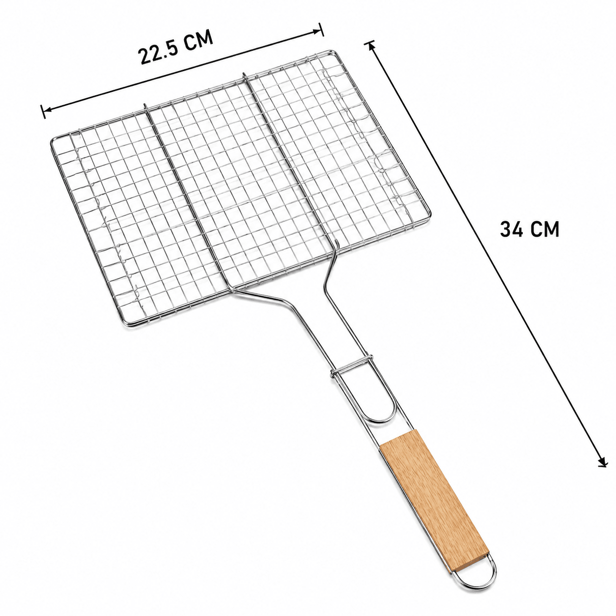 Grill Grate with Wooden Handle - Small 7