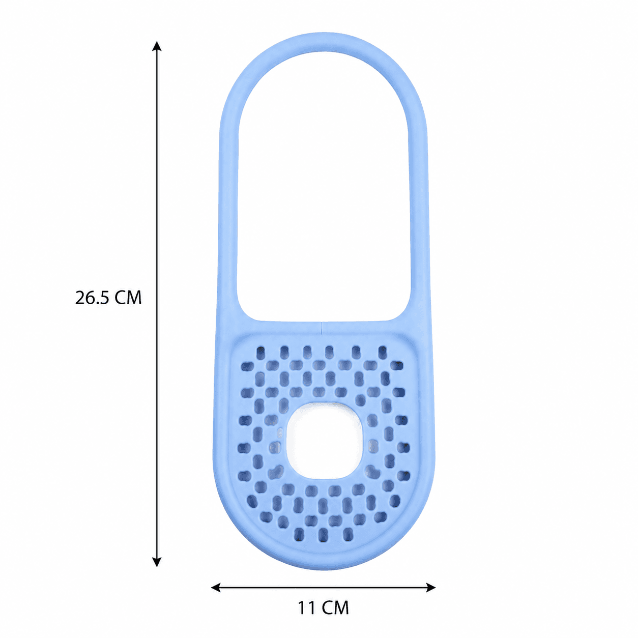 Flexible Perforated Sponge Holder for Kitchen Sink - Sky Blue 5