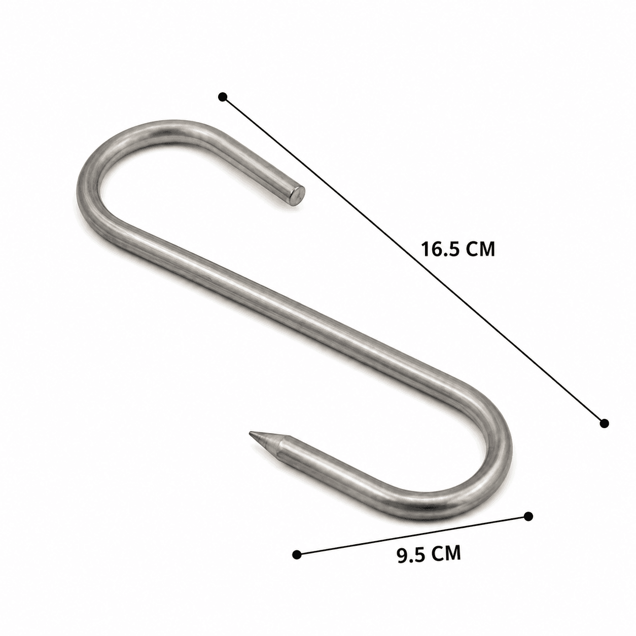 Stainless Steel S Hook for Hanging Meat - 1 Piece 10