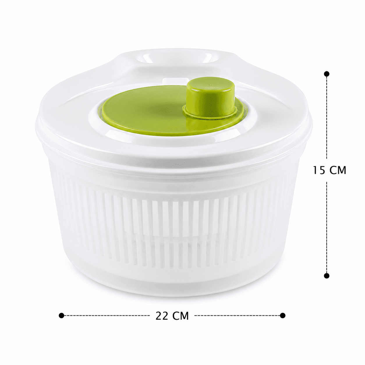 Salad Spinner FX16 (22.5×15.5 cm, Manual Dryer for Lettuce & Herbs) 8