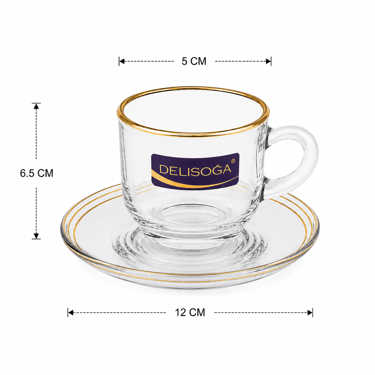 Coffee Cup Glass 12 pcs Set 6