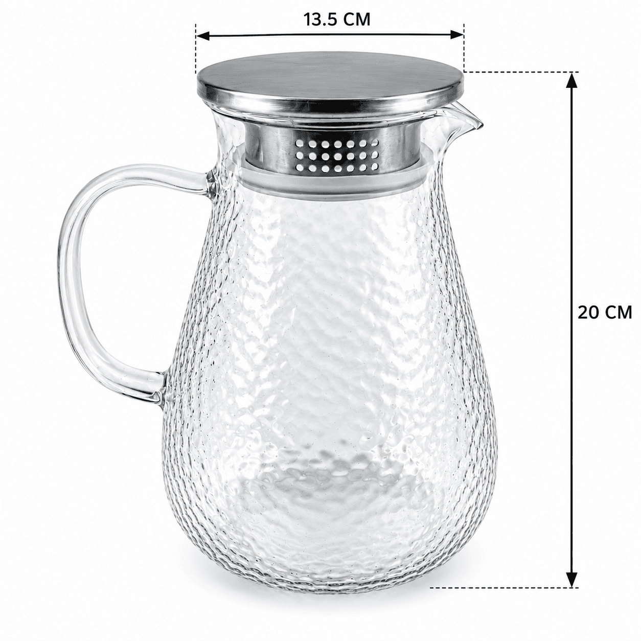 Textured Glass Kettle  8