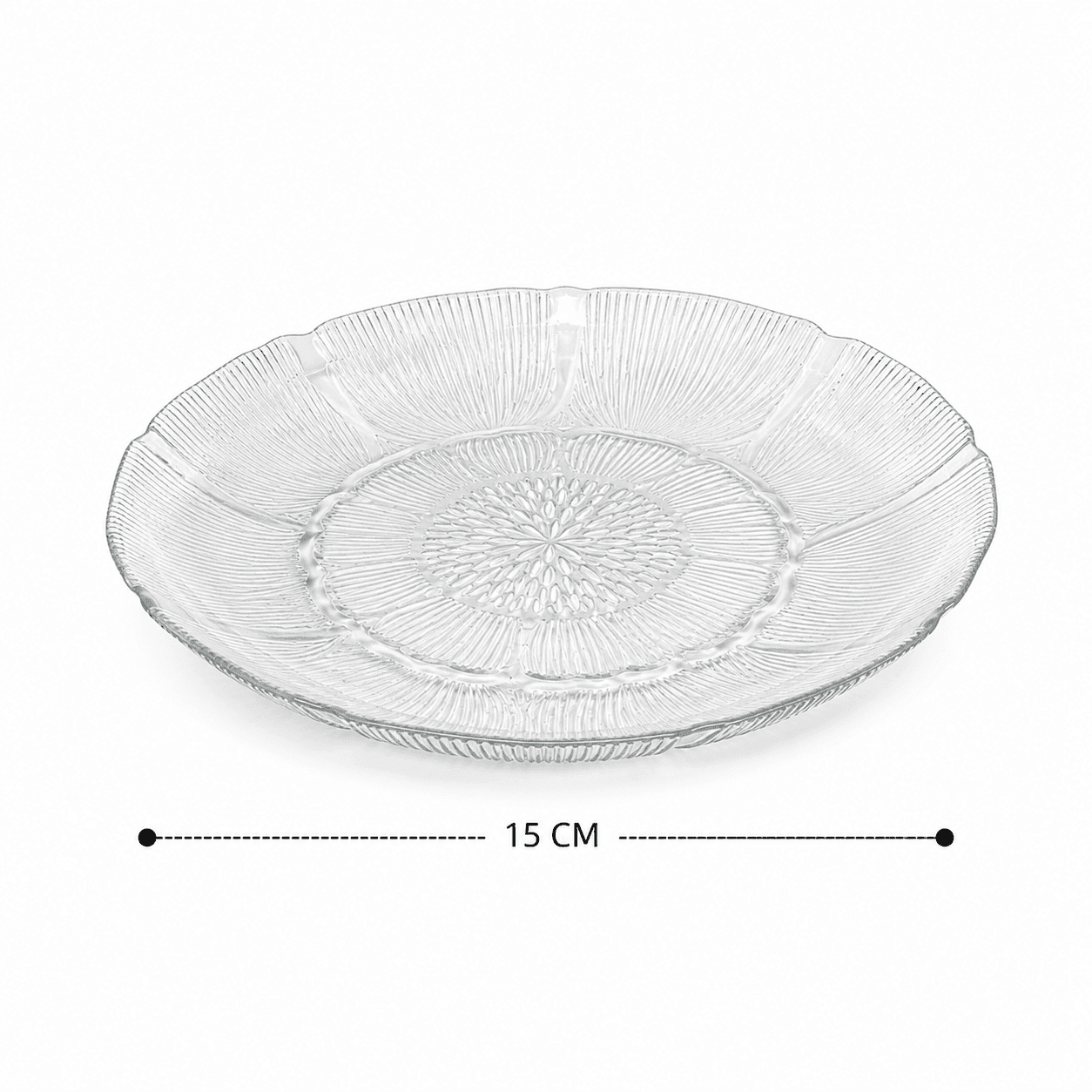 Floral Design Dessert Serving Plate 6Pcs Set 8