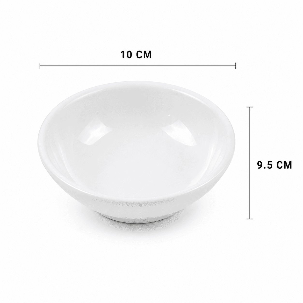 Luxury Melamine Soup Serving Bowl with Ribbed Lid in White Set of 4 Pieces – Size 10×9.5 cm

 5
