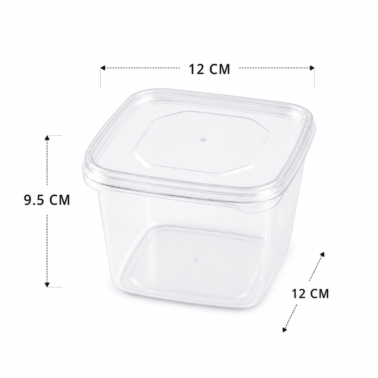 Square Food Storage Container Set - 4 Pieces 12