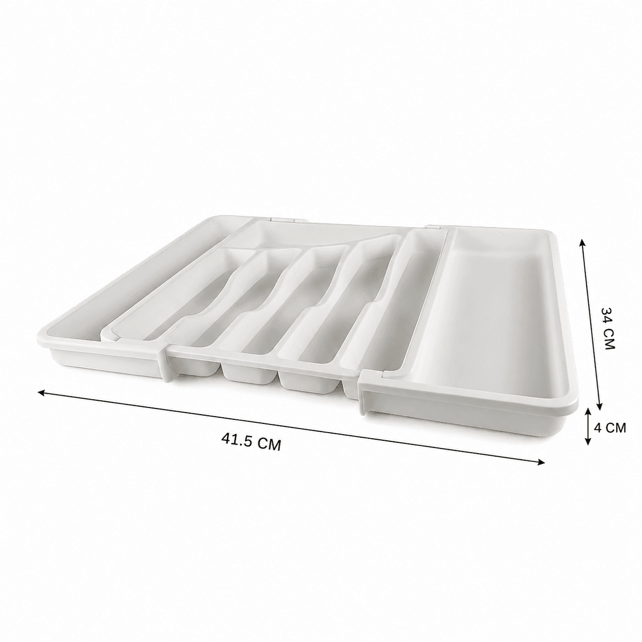 Six-Compartment Expandable Storage Box with Rounded Edges and Hanging Hole (41.5×34 cm) 9