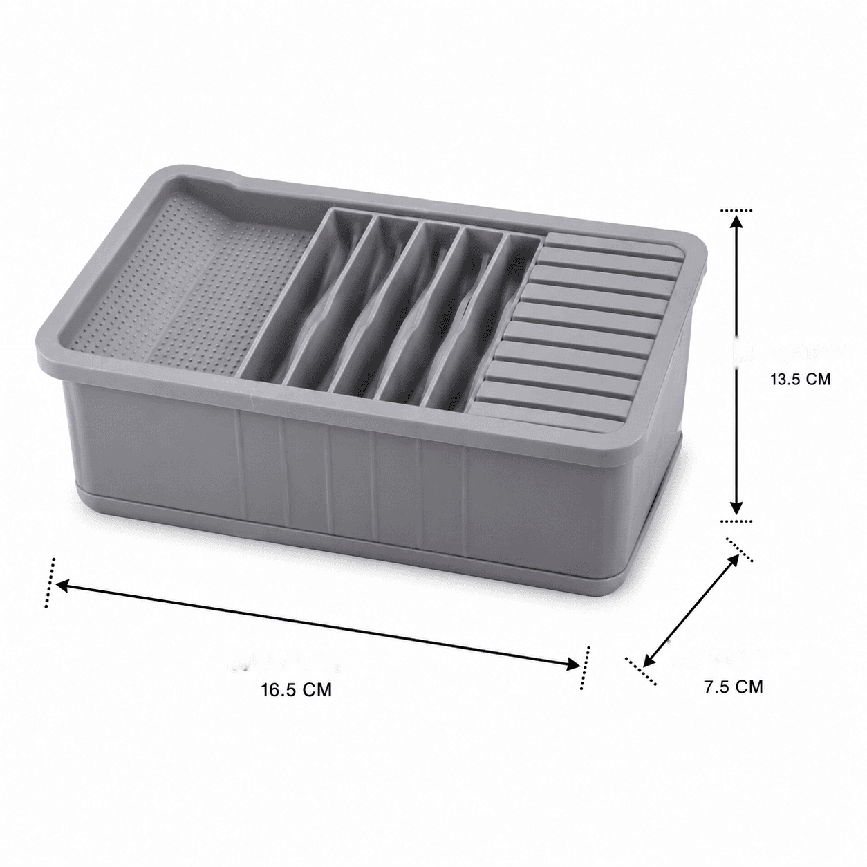 Adjustable Kitchen Drawer Organizer (Gray) 9