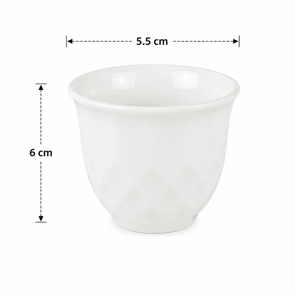 Coffee Cups Set Diamond Design 8