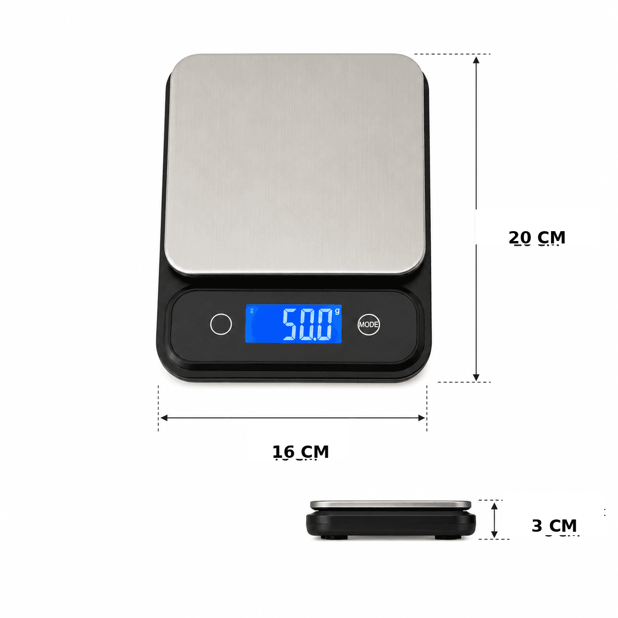 Digital Electronic Kitchen Scale – High Accuracy – LCD Display 7