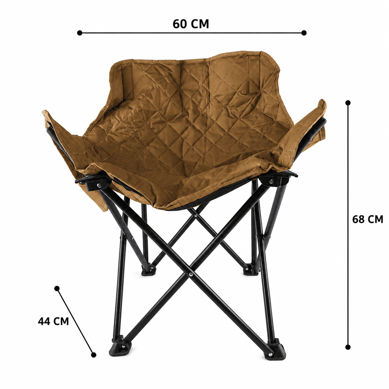 Foldable Camping Chair with Wide Padded Design and Deep Comfortable Seat 7