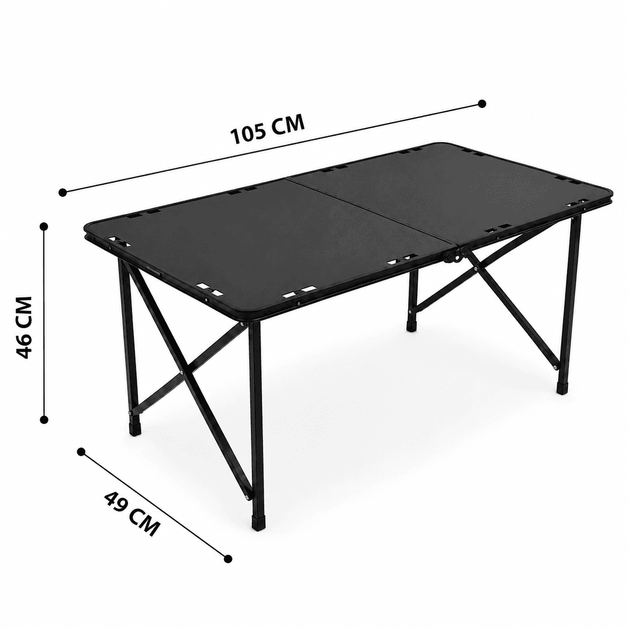 Foldable Camping Table with Sturdy Dual-Panel Top 8