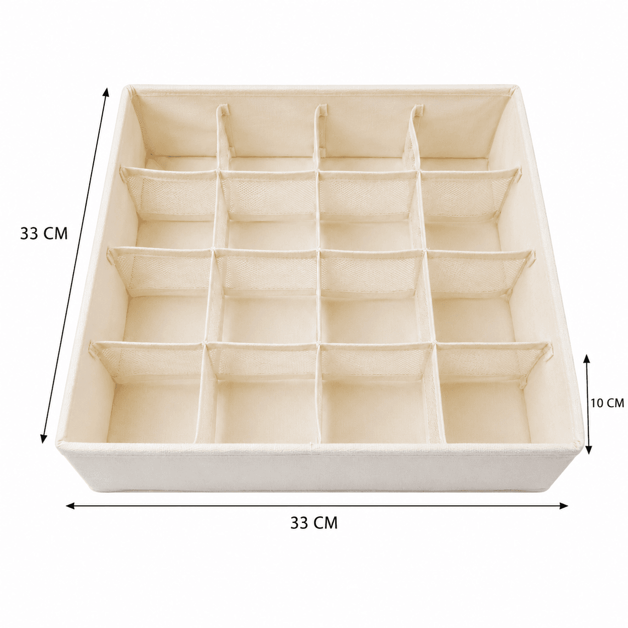 Fabric Drawer Organizer with multiple compartments, perfect for organizing socks, underwear, and accessories 11