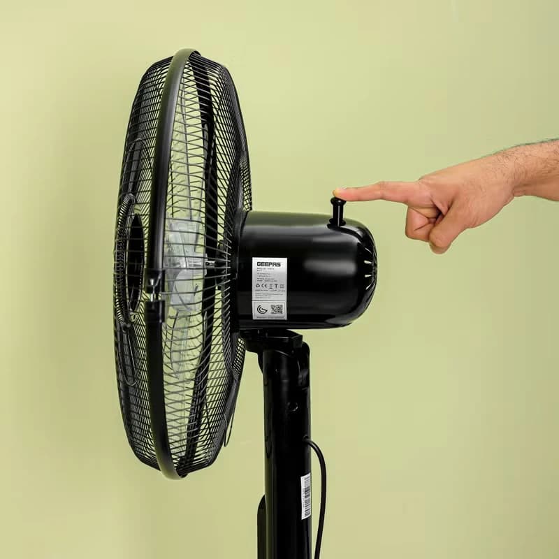 16-Inch Portable Stand Fan, 50W, GF9615L – Black 3