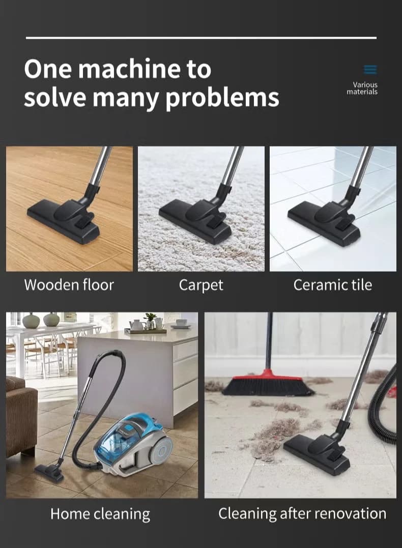 Bagless Vacuum Cleaner, High-Power 2800 W 2