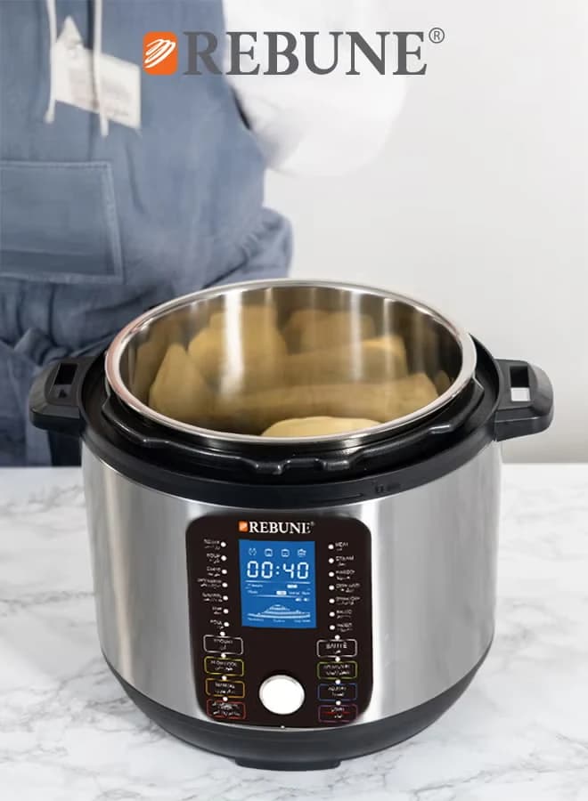 2-in-1 Electric Pressure Cooker & Deep Fryer, 8 L, 1200 W, RE-11-051 2