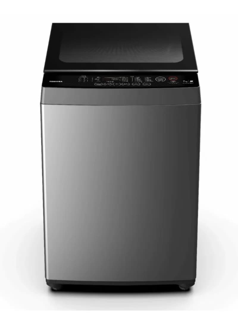 Toshiba 7 kg Top-Load Washing Machine, Silver – AW-M801BUPBB