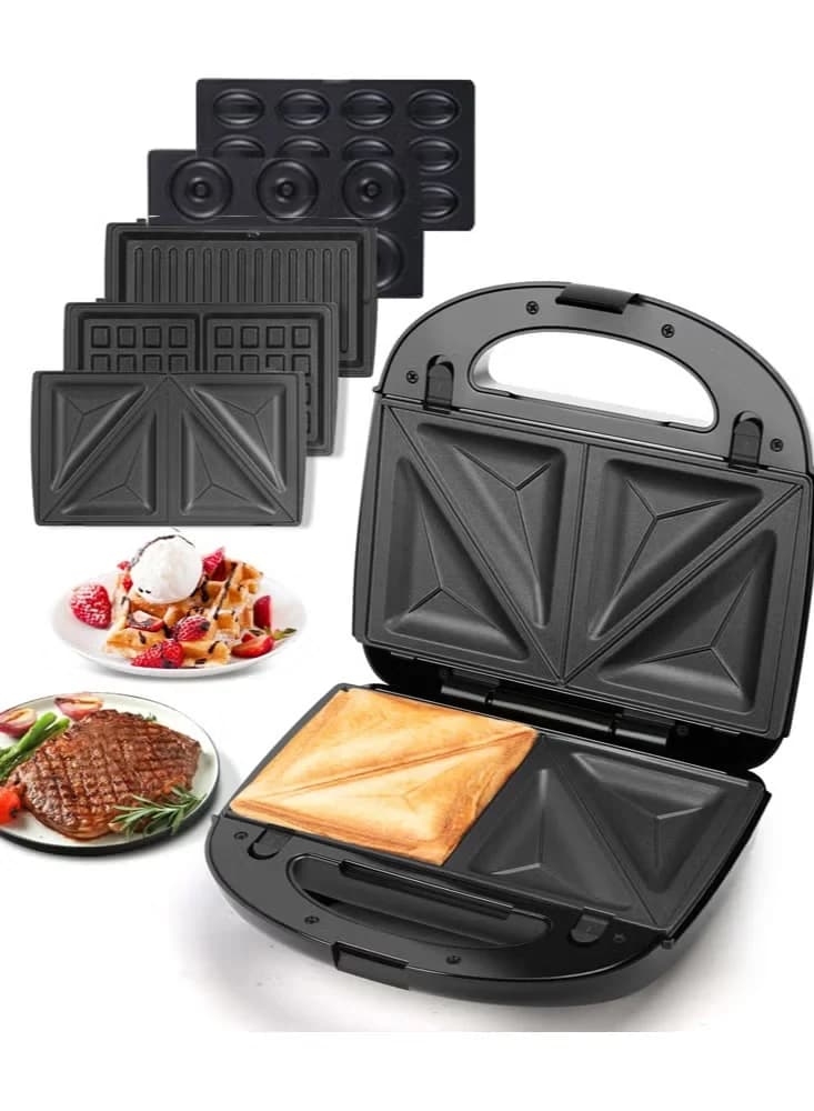 5-in-1 Electric Sandwich Maker & Panini Grill 2